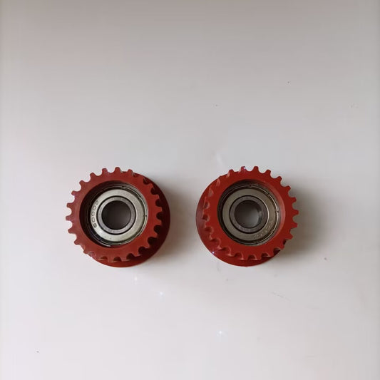 10pcs 22teeth Elevator Door Motor Pulley Belt Roller OD39mm W20mm Gear Diameter 34mm Bearing 6000