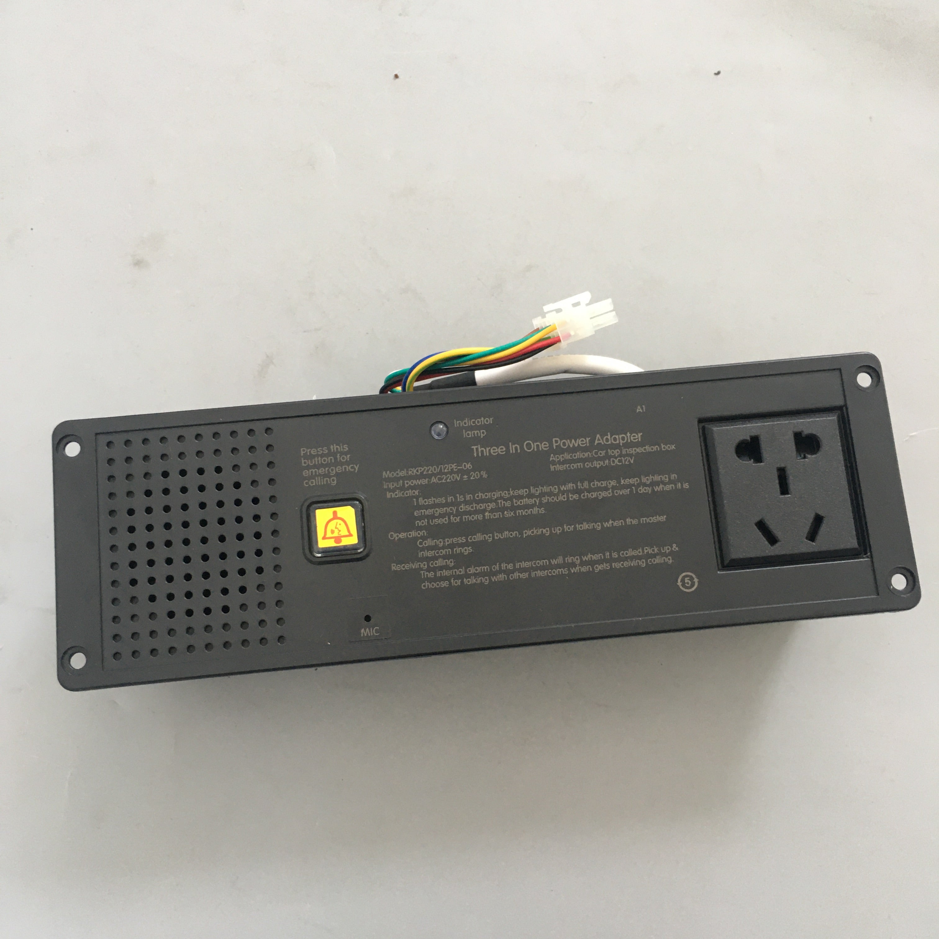 Elevator Three-in-one Emergency Power Supply RKP220/12PE-06 AC220V Elevator Spare Parts