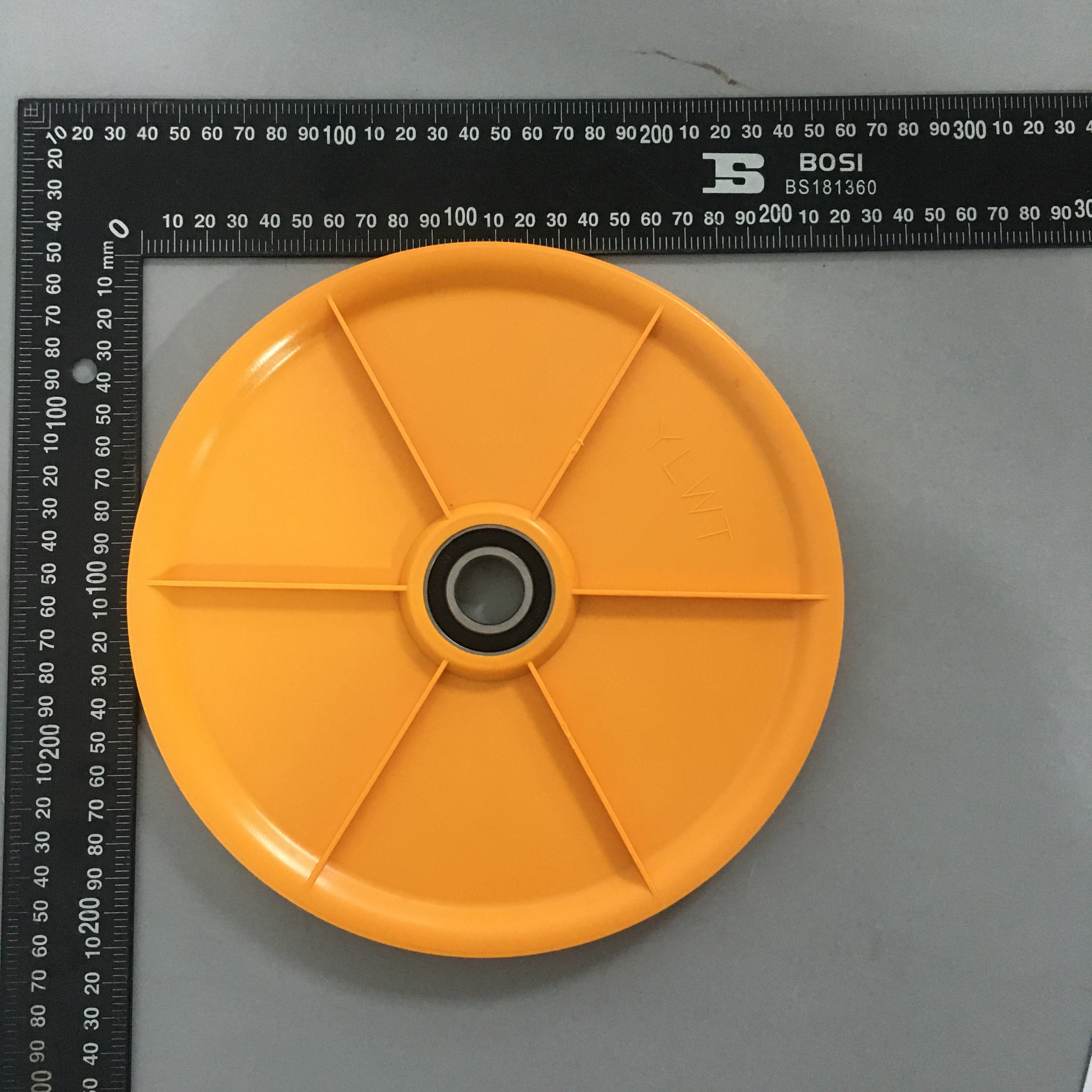 6PCS Elevator Tension Wheel 215*15*6004 OD215mm Width15mm Bearing 6004 Elevator Spare Parts Lift Parts